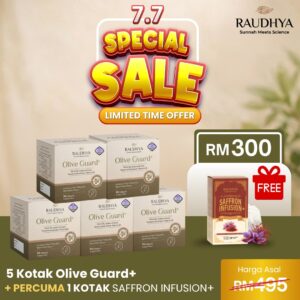 SPECIAL PROMO 7.7 - 5 Olive Guard+ Free 1 Saffron